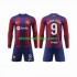 Camisola FC Barcelona LEWANDOWSKI 9 Criança Equipamento Primeiro 2023-2024 Manga Comprida
